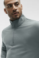 Double Take Long Sleeve 1/4 Zip Monument - Unmatched Supply-ALO