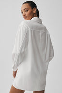 Dreamscape Button Down Long Sleeve White - Unmatched Supply-ALO