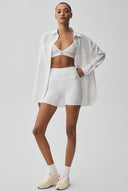 Dreamscape Button Down Long Sleeve White - Unmatched Supply-ALO