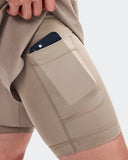 Train 2-in-1 Shorts Clay