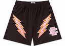 Eric Emanuel EE Short Dark Brown/Pink Bolt - Unmatched Kicks - eric emanuel