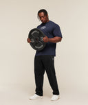 Faded Collegiate Graphic T-Shirt oversized fit Heavy Blue - Unmatched Kicks-GYMSHARK