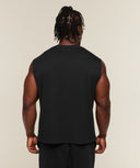Faded Lifting Graphic Sleeveless Top boxy fit Black - Unmatched Supply-GYMSHARK