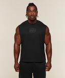 Faded Lifting Graphic Sleeveless Top boxy fit Black - Unmatched Supply-GYMSHARK