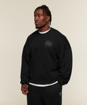 Faded Lifting Graphic Sweatshirt oversized fit Black - Unmatched Supply-GYMSHARK