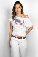 Flag USA t-shirt - Unmatched Supply-SUBDUED