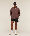 Fleece Zip Through Jacket Espresso Brown - Unmatched Supply-