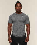 Geo Seamless T-Shirt Dark Grey/Mist Grey - Unmatched Supply-