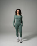 Glass LS - Juniper Green - Unmatched Supply-Women's Seamless Long Sleeve Top