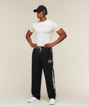 GSLC Taped Straight Leg Track Pants oversized fit Black - Unmatched Kicks-GYMSHARK