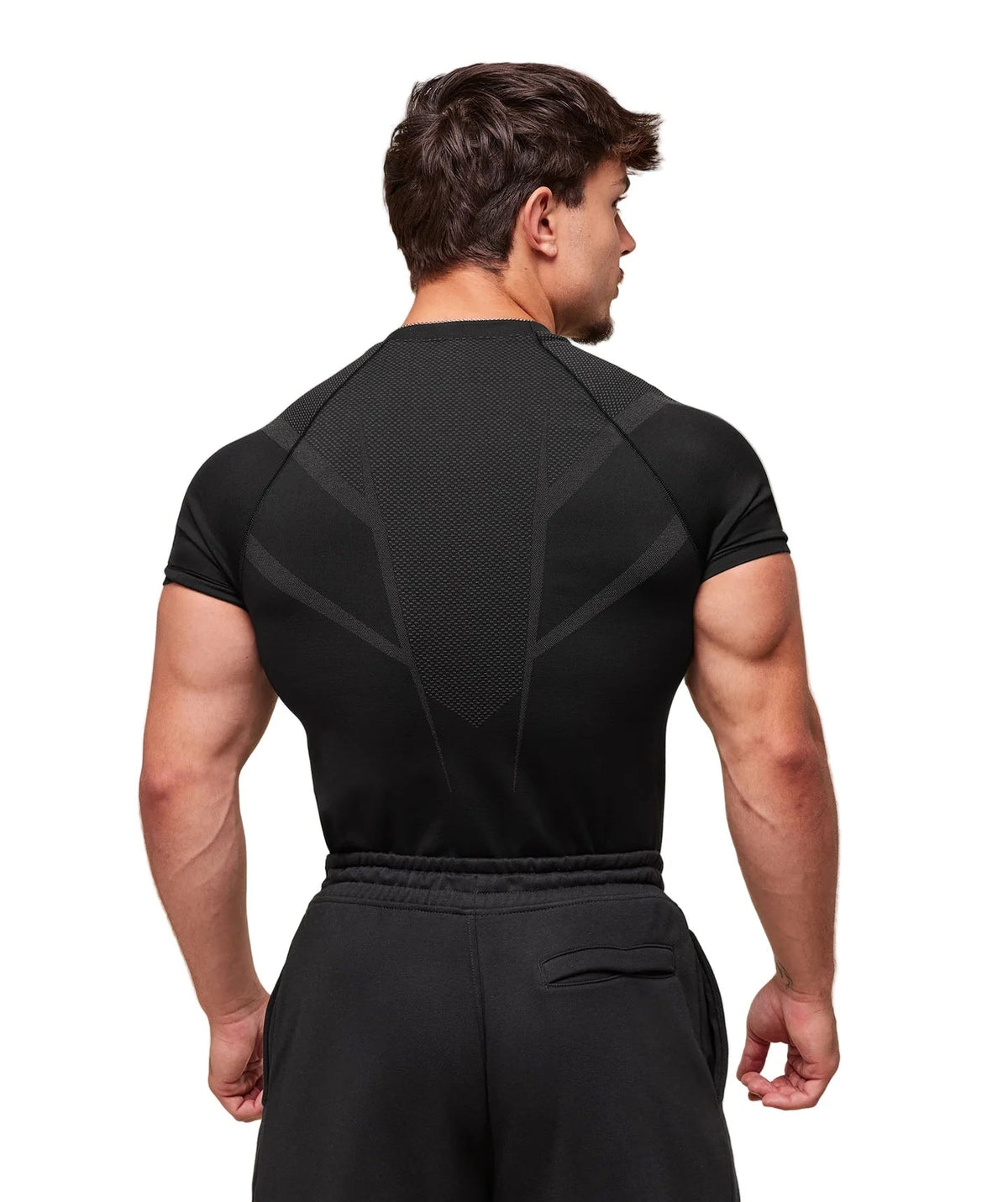 Gymshark Onyx 5.0 Seamless T-Shirt - Black/Onyx Grey - Unmatched