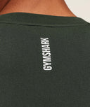 Gymshark Shadow Seamless Long Sleeve T-Shirt - Trail Green - Unmatched Kicks - GYMSHARK