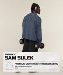 Gymshark x Sam Sulek Crew oversized fit Shadow Blue - Unmatched Supply-GYMSHARK