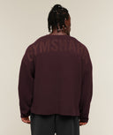 Gymshark x Sam Sulek Long Sleeve T-Shirt oversized fit Cherry Purple/Wash - Unmatched Supply-GYMSHARK
