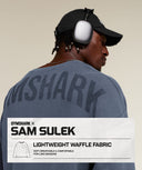 Gymshark x Sam Sulek Long Sleeve T-Shirt oversized fit Shadow Blue/Wash - Unmatched Supply-GYMSHARK