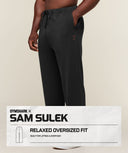 Gymshark x Sam Sulek Oversized Pants oversized fit Black - Unmatched Supply-GYMSHARK