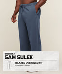 Gymshark x Sam Sulek Oversized Pants oversized fit Shadow Blue - Unmatched Supply-GYMSHARK