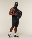 Gymshark x Sam Sulek Shorts oversized fit Black - Unmatched Supply-GYMSHARK