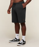 Gymshark x Sam Sulek Shorts oversized fit Black - Unmatched Supply-GYMSHARK