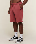 Gymshark x Sam Sulek Shorts oversized fit Rust Red - Unmatched Supply-GYMSHARK