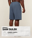 Gymshark x Sam Sulek Shorts oversized fit Shadow Blue - Unmatched Supply-GYMSHARK