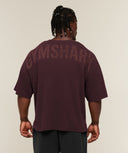Gymshark x Sam Sulek T-Shirt oversized fit Cherry Purple/Wash - Unmatched Supply-GYMSHARK