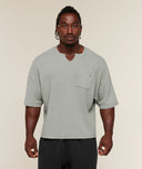 Gymshark x Sam Sulek T-Shirt oversized fit Smokey Grey/Wash - Unmatched Supply-GYMSHARK