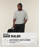 Gymshark x Sam Sulek T-Shirt oversized fit Smokey Grey/Wash - Unmatched Supply-GYMSHARK