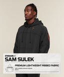 Gymshark x Sam Sulek Zip Through Hoodie oversized fit Black - Unmatched Supply-GYMSHARK