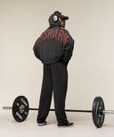 Gymshark x Sam Sulek Zip Through Hoodie oversized fit Black - Unmatched Supply-GYMSHARK