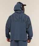 Gymshark x Sam Sulek Zip Through Hoodie oversized fit Shadow Blue - Unmatched Supply-GYMSHARK