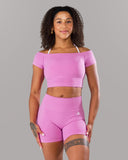 Halley SS - Orchid - Unmatched Supply-Women's Seamless Short Sleeve Top