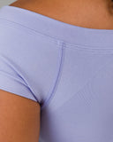 Halley SS - Skyline - Unmatched Supply-Women's Seamless Short Sleeve Top