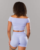 Halley SS - Skyline - Unmatched Supply-Women's Seamless Short Sleeve Top