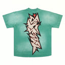 Hellstar Crack Print Tee Green - Unmatched Kicks - Hellstar