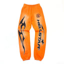 Hellstar Fire Orange Closed Elastic Bottom Sweatpants Orange Dye - Unmatched Kicks - Hellstar