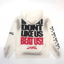Hellstar If You Dont Like Us Beat Us Hoodie White - Unmatched Kicks - Hellstar