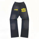 Hellstar No Guts No Glory Flare Bottom Sweatpants Midnight Dye Black - Unmatched Kicks - Hellstar