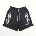 Hellstar Sports Flame Shorts Black - Unmatched Kicks - Hellstar