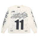 Hellstar Studios Moto Cross Longsleeve T-Shirt White - Unmatched Kicks - Hellstar