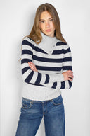 High neck sweater with buttons - Unmatched Supply-SUBDUED