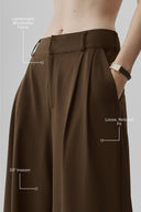 High-Waist Dreamscape Trouser (Long) Espresso - Unmatched Supply-ALO