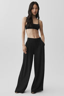 High-Waist Dreamscape Trouser (Regular) Black - Unmatched Supply-ALO