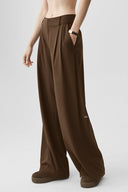 High-Waist Dreamscape Trouser (Regular) Espresso - Unmatched Supply-ALO