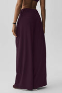 High-Waist Dreamscape Trouser (Regular) Rich Bordeaux - Unmatched Supply-ALO