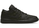 Jordan 1 Low Triple Black Quilted Womens - Unmatched Kicks - Sneakers