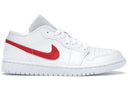 Jordan 1 Low White University Red Womens - Unmatched Kicks - Sneakers