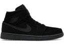 Jordan 1 Mid Black Black White - Unmatched Kicks - Sneakers
