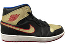 Jordan 1 Mid Black Gold Red - Unmatched Kicks - Sneakers