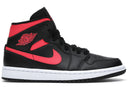 Jordan 1 Mid Black Siren Red Womens - Unmatched Kicks - Sneakers